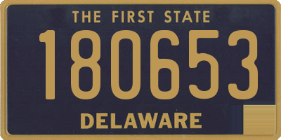 DE license plate 180653