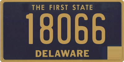 DE license plate 18066