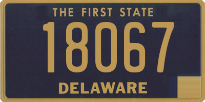 DE license plate 18067