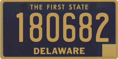 DE license plate 180682