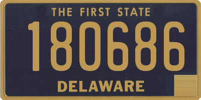 DE license plate 180686
