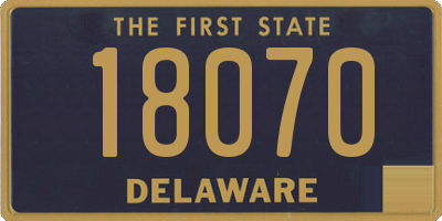 DE license plate 18070