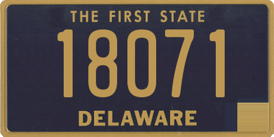 DE license plate 18071