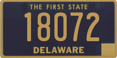 DE license plate 18072