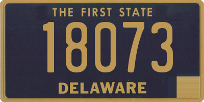 DE license plate 18073