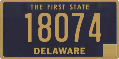 DE license plate 18074