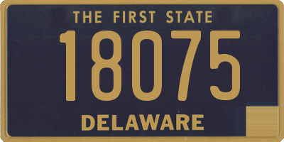 DE license plate 18075