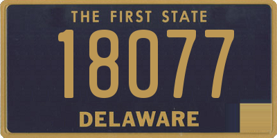 DE license plate 18077