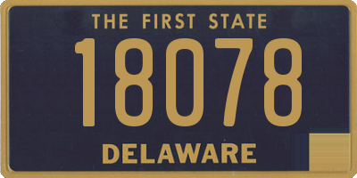 DE license plate 18078