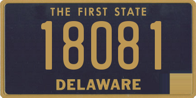 DE license plate 18081