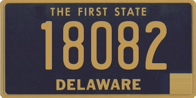 DE license plate 18082