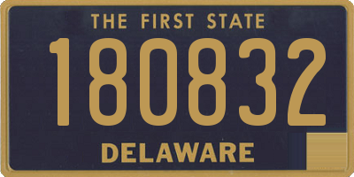 DE license plate 180832