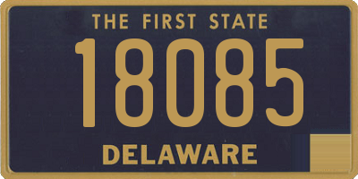 DE license plate 18085