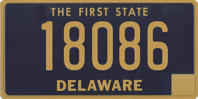 DE license plate 18086