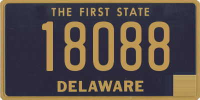 DE license plate 18088