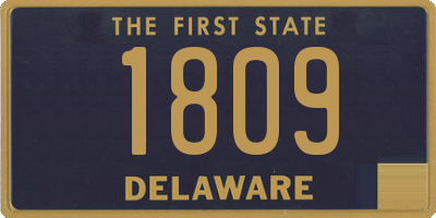 DE license plate 1809