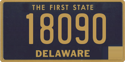 DE license plate 18090