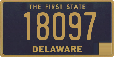 DE license plate 18097