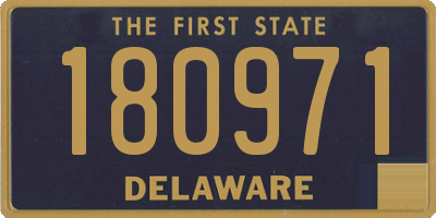 DE license plate 180971