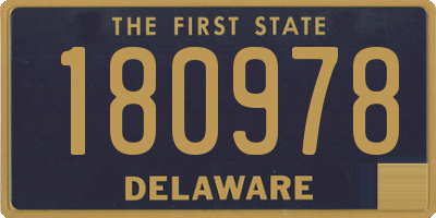DE license plate 180978