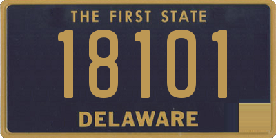 DE license plate 18101