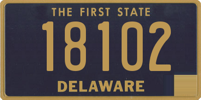 DE license plate 18102