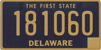 DE license plate 181060