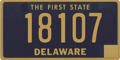 DE license plate 18107