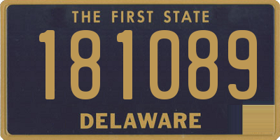 DE license plate 181089