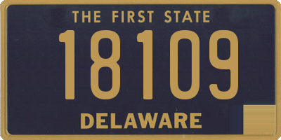 DE license plate 18109