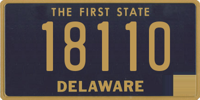 DE license plate 18110