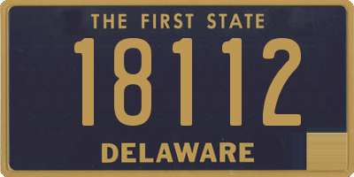 DE license plate 18112