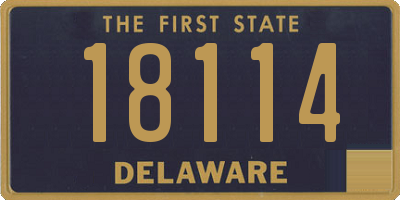 DE license plate 18114