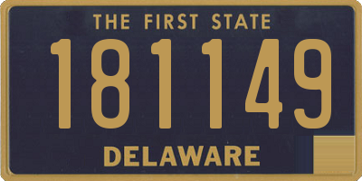 DE license plate 181149