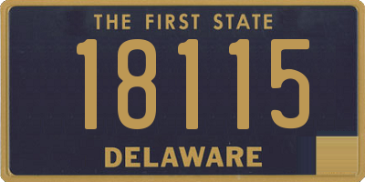 DE license plate 18115