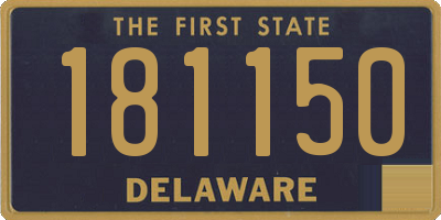 DE license plate 181150