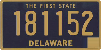 DE license plate 181152