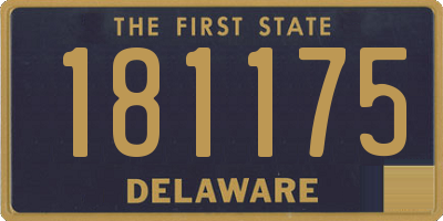 DE license plate 181175