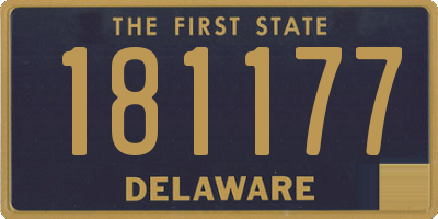 DE license plate 181177