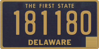 DE license plate 181180