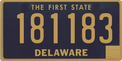 DE license plate 181183