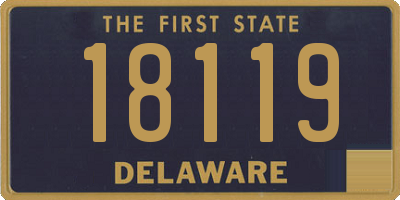 DE license plate 18119