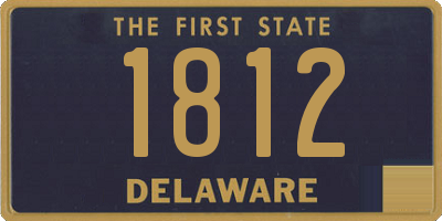 DE license plate 1812