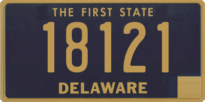 DE license plate 18121