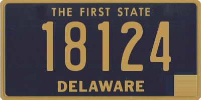 DE license plate 18124