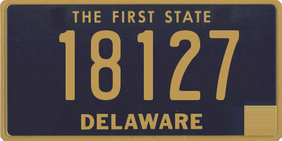 DE license plate 18127