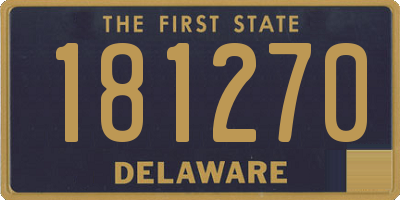 DE license plate 181270