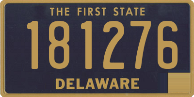 DE license plate 181276