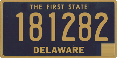 DE license plate 181282