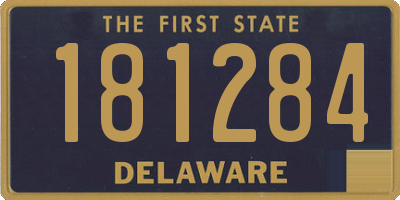 DE license plate 181284